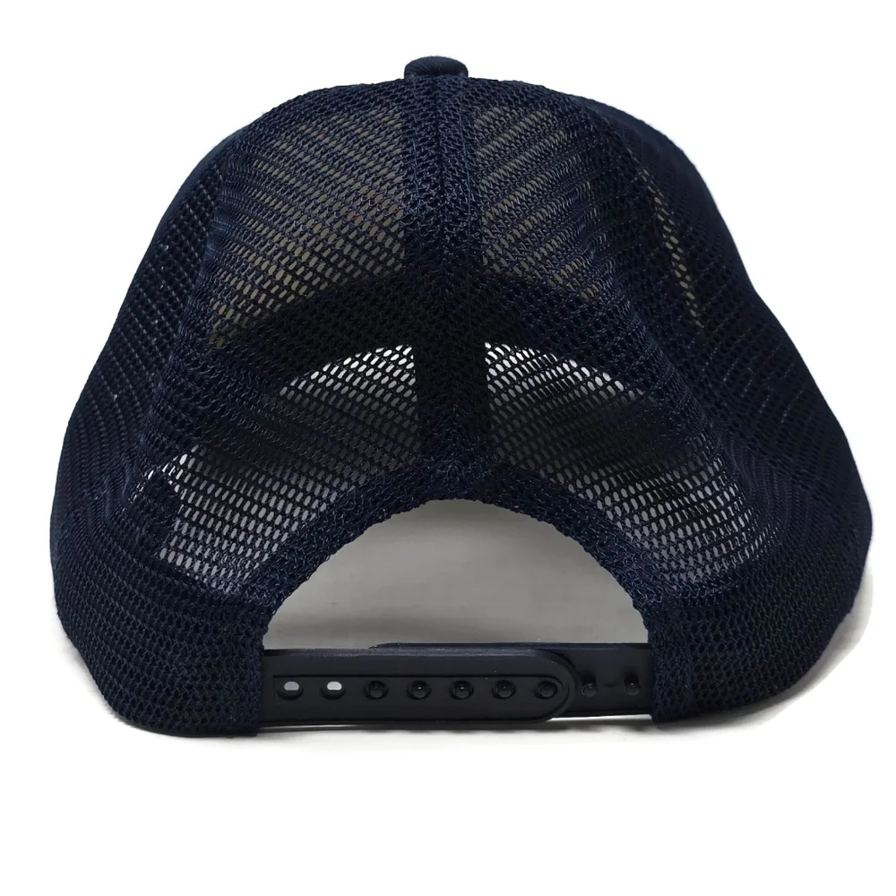 Abell Auction Los Angeles Snapback Trucker Hat Cap Cream Orange Navy